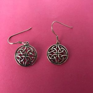 Sterling silver Celtic earrings